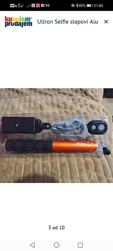 rep od sirene: Ultron Selfie štapovi Alu – komplet za fotografisanje - Teleskopski — 3