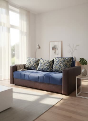 trosedi prodaja: Trosed/sofa sa tri dekorativna jastukadu - Model: trosed sa ravnim — 1