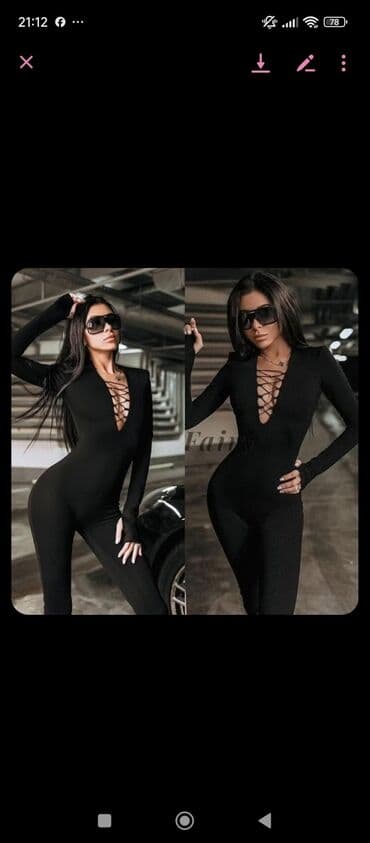 Overalls: Adl, L, Single-colored, color - Black — 3