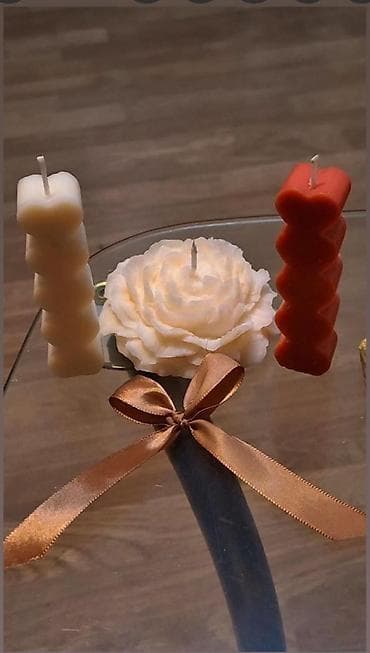 susilica za ves sa ventilatorom: Ručne dekorativne sveće – unikatni oblici - Kolekcija ručno livenih — 1