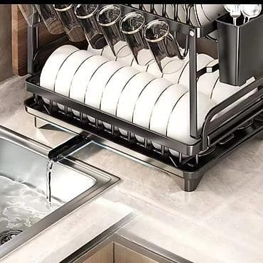 flekeri za garnituri: Elegantno cedilo za suđe sa tacnom 🔹 Unesite sofisticiranost i — 5