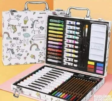 only kozne jakne: 🦄 Cena 3000 dinara 🦄 Školski kofer set za crtanje i slikanje. Komplet — 1