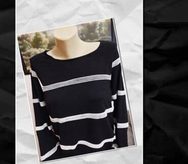 svilene spavacice sa ogrtacem: L (EU 40), Casual cut, Stripes — 1