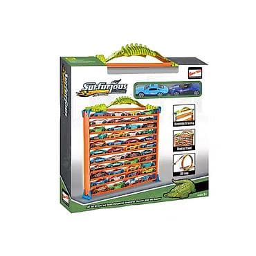 Garaže: JUNGLE “Jungle garaža sa autićima” – dečija garaža/izlog sa stazom — 1