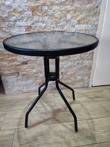 stolicice za terasu: BAŠTENSKI STO Stakleni stočić za bašte,terase,dvorišta. KALJENO — 6