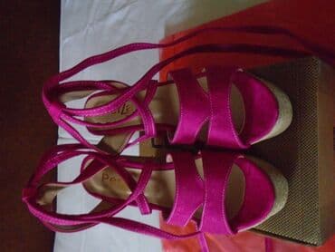 oksfordice sa platformom: Sandals, Perla, 39 — 2