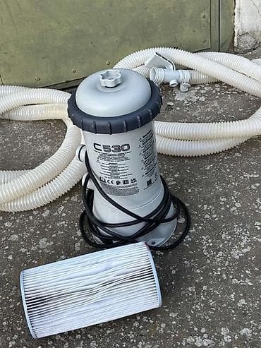prskalica za voće: Kartušni filter-pumpa za bazen C530 sa crevima i filterom (filter — 2