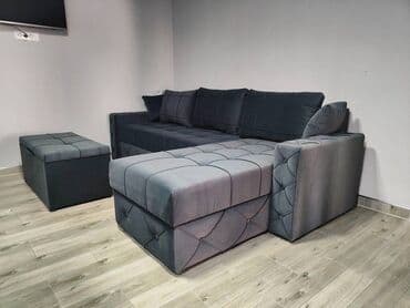 Kreveti: Ugaona garnitura MARSEJ - Dimenzije: 250 x 160 cm - Moderni L oblik — 9