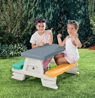 forma ideale komode za bebe: 🤗🆒🆕🆕 PIKNIK KLUPA 🆕🆕🆒🤗 🥳Za 4 osobe 🤩👫👭 ✅Dimenzije dečijeg stola sa — 3