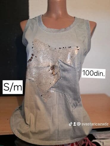 Women's Clothing: Ženske majice – više modela - Model 1 (S): bela gornja zona, ispod — 11
