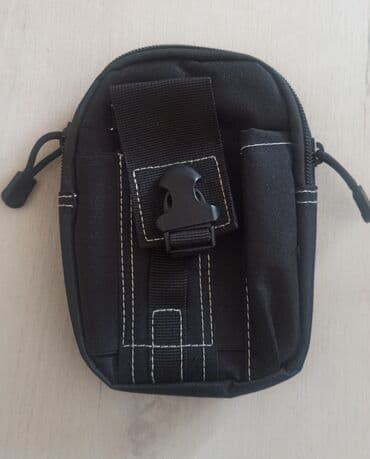 guci torbe: Muška torbica za struk / kaiš – crna, višenamenska Praktična i — 3