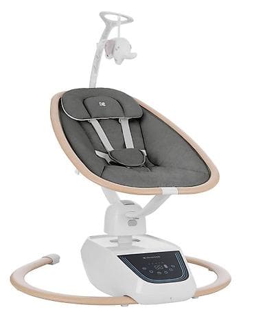 njihalica za bebe do 18kg: KIKKA BOO Ljuljaška BeeMoove sa daljinskim upravljačem – wood dekor — 1