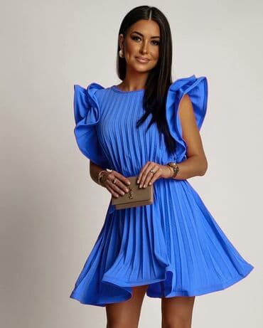 haljine sečene ispod grudi: One size, Evening, Short sleeves — 2