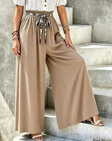 top s perjem: Pantaline siroka nogavica sa marama — 4