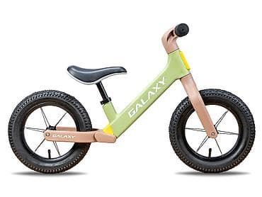 Balance bike 12" GALAXY COOPER – zelena/braon Prva bicikla bez pedala