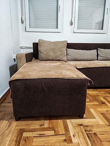 kozna ugaona garnitura polovna: 🔥 TOP prilika – mora da ide! Prodajem ugaonu garnituru u dobrom stanju — 1