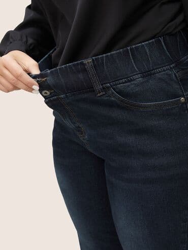 pantalone batajnica: Teksas, Visok struk, Zvoncare — 4
