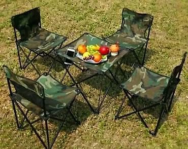 rasklopive stolice: Rasklopivi set za kampovanje - Sto i 4 stolice u torbi. Cena 8400 — 1