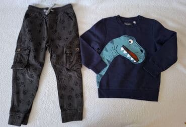 žute pantalone: Bundle: Sweatshirts, T-shirts, Pants, For boys, age: 5-6 years — 5