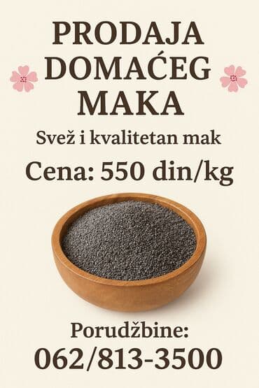 Sauces & spices: Prodaja domaćeg maka – svež, mirisan i kvalitetan, idealan za baklave — 2