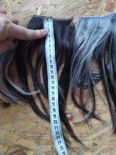 Sweatpants: Prodajem prirodnu kosu,set klipsi . set sadrži ;dva puta po jednu — 4