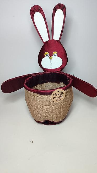 Slike i ramovi: Ručna izrada – dekorativna korpica u obliku zeke - Unikatna korpica — 5