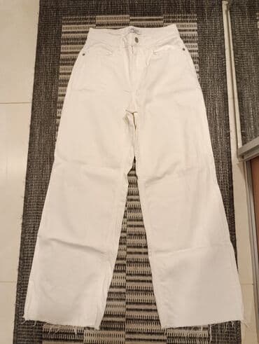 pantalone od vestacke koze: Bele farmerke Waikiki. Farmerke su nove, nisu nosene, samo je skinuta — 7