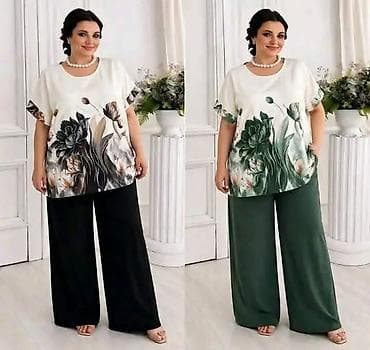 ps kombinezoni 2022: Dvodijelni ženski komplet za svaki dan – plus size - Kroj: široka — 2