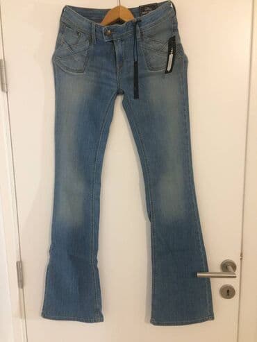 pocepane pantalone: Farmerke - NOVE sa etiketom br 38 Zvoncare- LASTEKS Sirina — 2