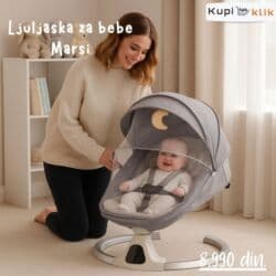 Ormari: Ljuljaška za bebe Marsi - Udobna i sigurna bebi-ljuljaška sa mekanim — 4