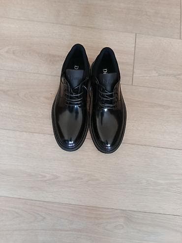 Muške elegantne cipele Dior – crne, lakovane - Model: klasične