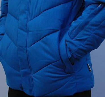 moto jakne: Muška zimska jakna – plava - Topla, prošivena jakna sa izolacijom i — 9