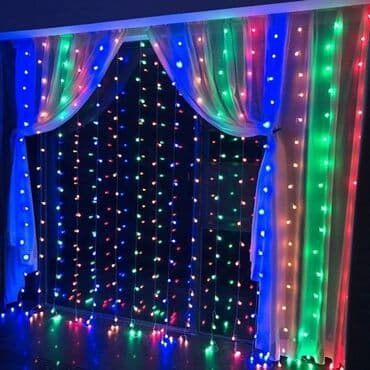led dekoracija: Novogodišnja RGB LED zavesa 3 x 3 m Cena 1950 din 6 x 3 m Cena 2950 — 2