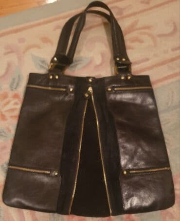 guess torba crna: Torba za rame, Materijal: Koža — 3