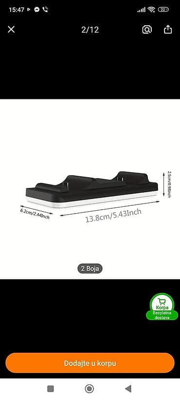 Nintendo 3DS: Punjačka stanica za dva DualSense kontrolera (PS5) - Dvostruki — 2