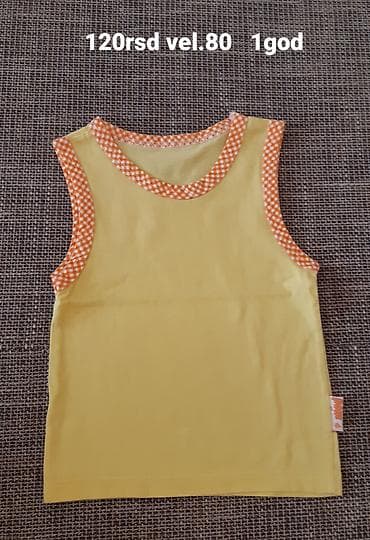 Dečiji bezrukavnik/majica bez rukava za bebe. - Veličina: 80 (za