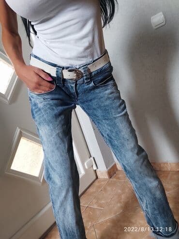 Women's Pants, Jeans, Shorts: Denim farmerke s/m — 2