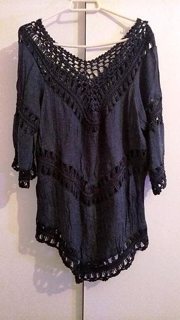 jakne pull and bear: Kao Nova Slatka teget bluza šupljikava Slatka letnja teget bluza — 2