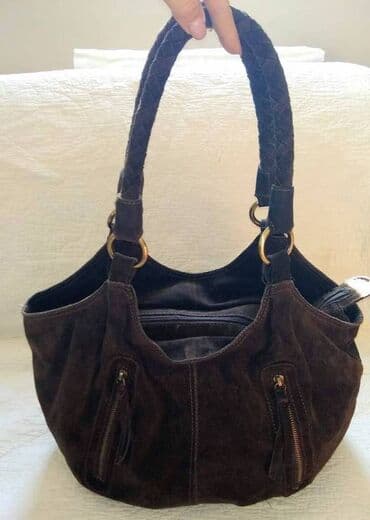 Handbags: 5th avenue odlična kožna torba Odlična torba od meke brušene prirodne — 1