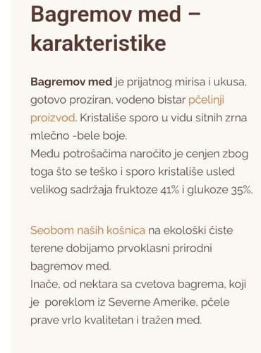 med na veliko: Domaci med bagrem 1400 din — 2