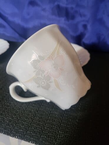 porcelanske solje za caj: Set 1950g+ Escenbach porcelan Nemacka. Porcelanski set,perfektan,sve — 7
