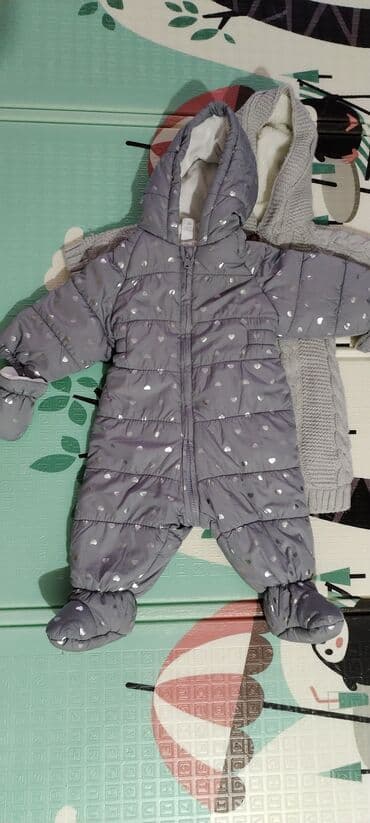 Jumpsuits: 74-80, color - Grey — 1