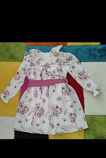 svecane haljine sombor: NOVO! Dečija haljina sa cvetnim printom i volanima - Model: haljina sa — 1