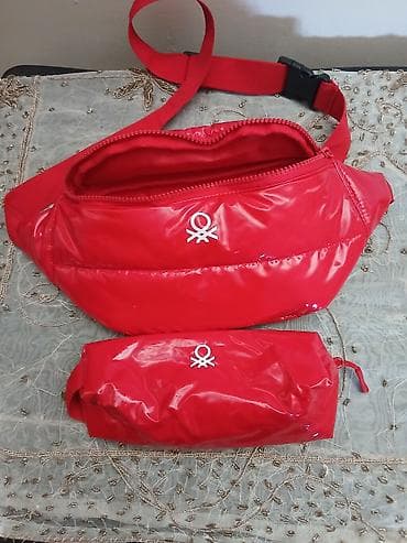 Sport bags & backpacks: Crvena sportska torbica/struk torba + pernica/set - Brend: United — 2