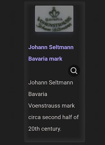 Bokal Johann Seltmann porcelan 1950+ Bokalcic deko perfektan sa — 8