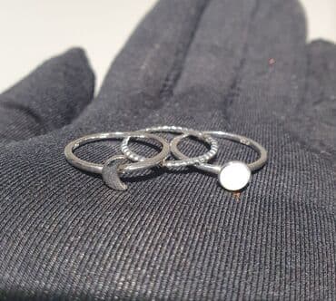 srebrni setovi: Unisex prsten, Materijal: Srebro — 2
