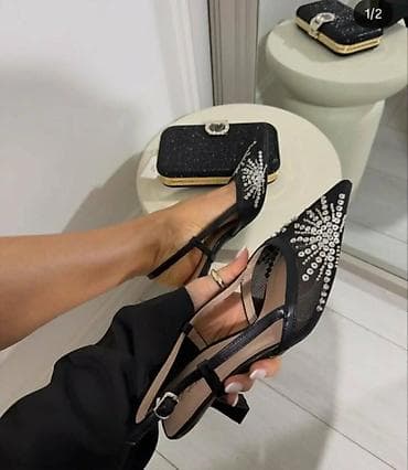 Elegantne ženske cipele i sandale sa kristalnim detaljima - Model 1