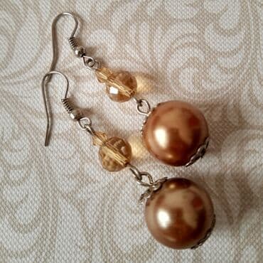 nakit swarovski: Dva para bilo kojih minđuša Češko staklo, poludragi kamen Potpuno — 12