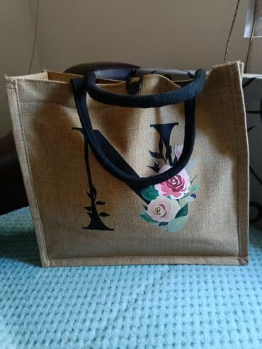 new yorker torbe za plazu: Ceger, Handmade, Materijal: Juta — 1