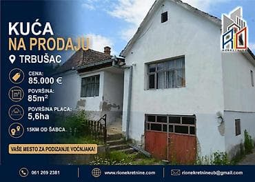 NA PRODAJU! Seosko domaćinstvo u Trbušcu na 5.6 ha! Kuća 85m2
